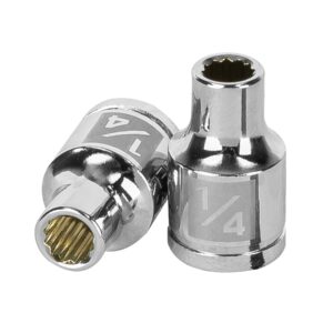 Dado de 1/4′, 12 puntas, cuadro 3/8′, Truper