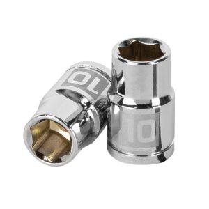 Dado de 10 mm, 6 puntas, cuadro 3/8′, Truper