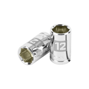 Dado de 12 mm, 6 puntas, cuadro 3/8′, Truper