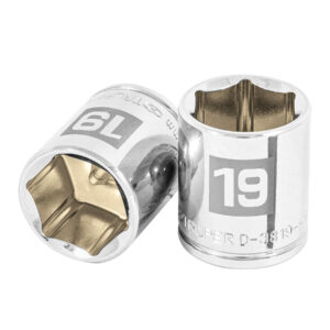Dado de 19 mm, 6 puntas, cuadro 3/8′, Truper