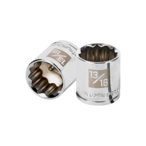 Dado de 13/16′, 12 puntas, cuadro 3/8′, Truper