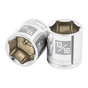 Dado de 13/16′, 6 puntas, cuadro 3/8′, Truper