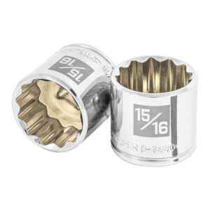 Dado de 15/16′, 12 puntas, cuadro 3/8′, Truper