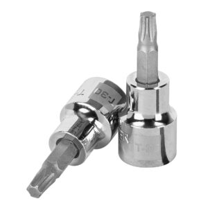 Dado punta torx T-30, cuadro 3/8′, Truper