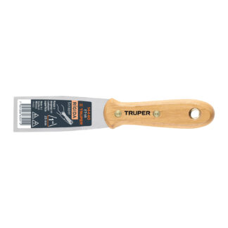 Espátula rígida 1' con mango de madera, Truper