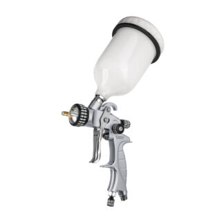 Pistola p/pintar gravedad HVLP vaso plástico, 1.4 mm, Expert