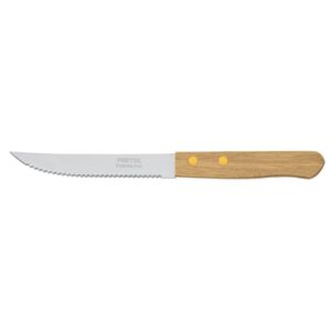 Cuchillo con sierra para asado 5′ mango de madera, Pretul