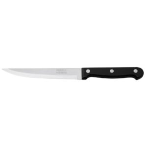 Cuchillo liso para asado 5′ mango de plástico, Pretul