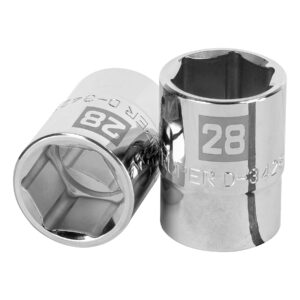 Dado de 28 mm, 6 puntas, cuadro 3/4′, Truper