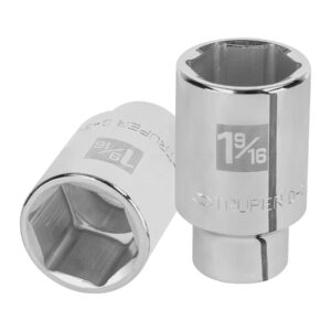 Dado largo de 1-9/16′, 6 puntas, cuadro 3/4′, Truper