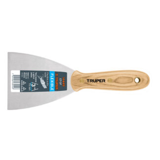 Espátula flexible 3' con mango de madera, Truper