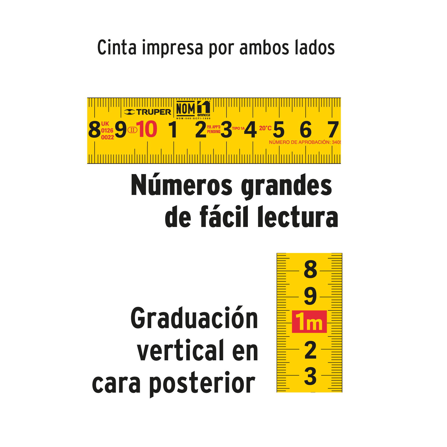 Flexómetro contra impactos 5 m cinta 19 mm grad. métrica - Image 4