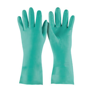 Guantes de nitrilo verde, multiusos, medianos, Truper