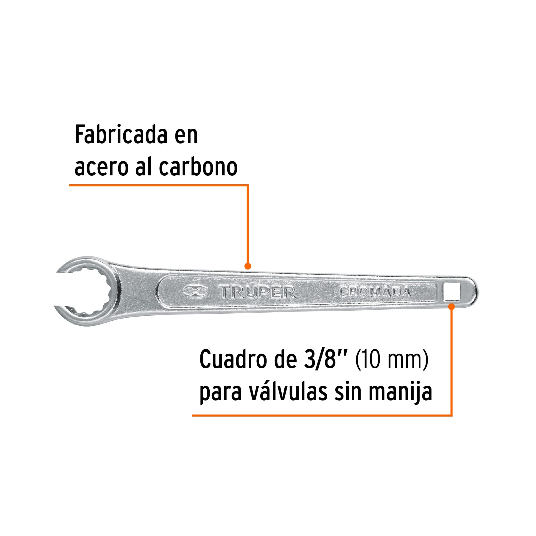 Llave 9' para tanque de gas, Truper - Image 2