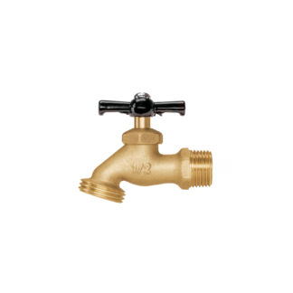 Llave para manguera, de latón, 100 g, entrada 1/2', Pretul