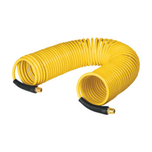 Manguera tipo resorte para compresor, 7.6 m x 1/4′, Pretul