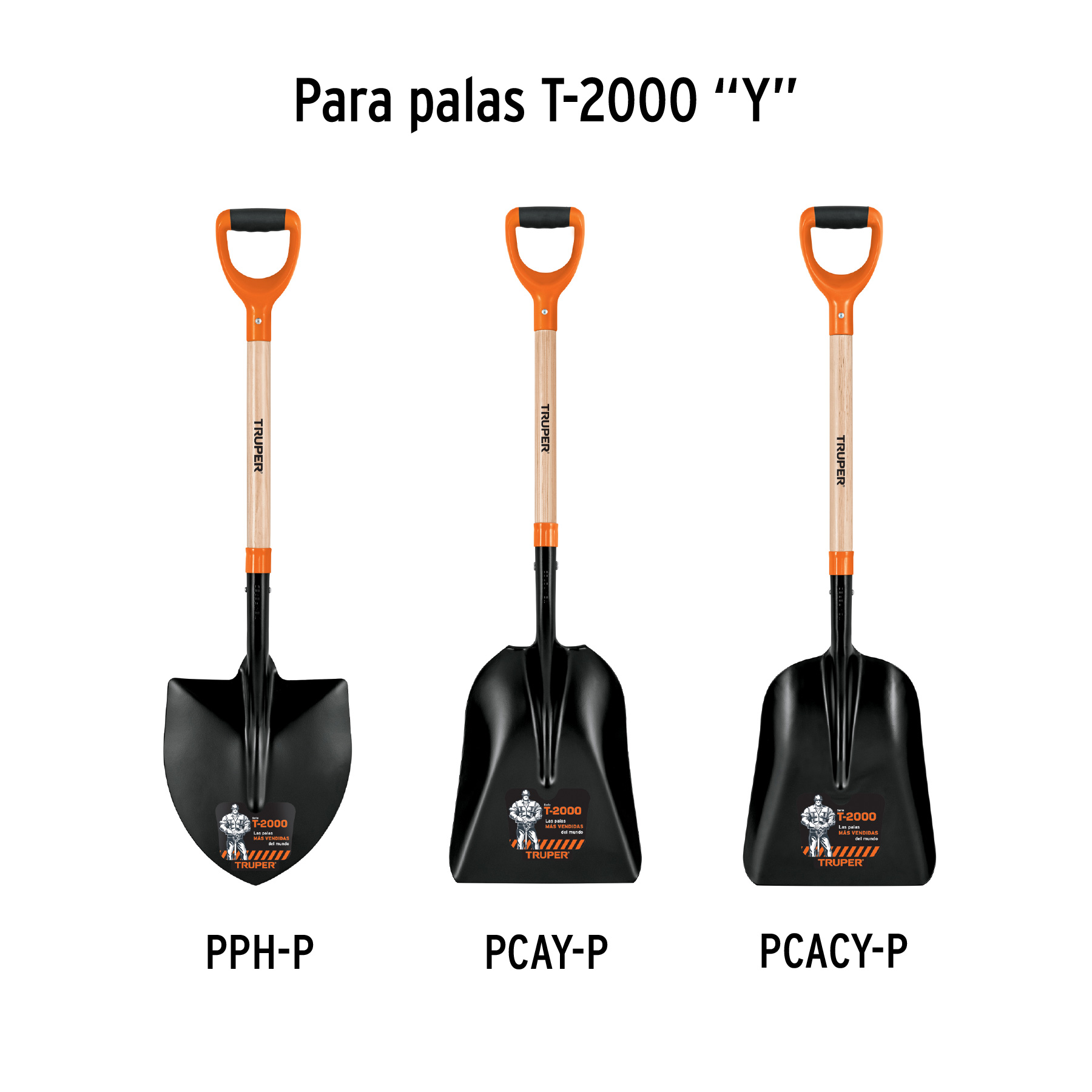 Mango de reposición para pala T-2000, puño offset 'Y', 26' - Image 4