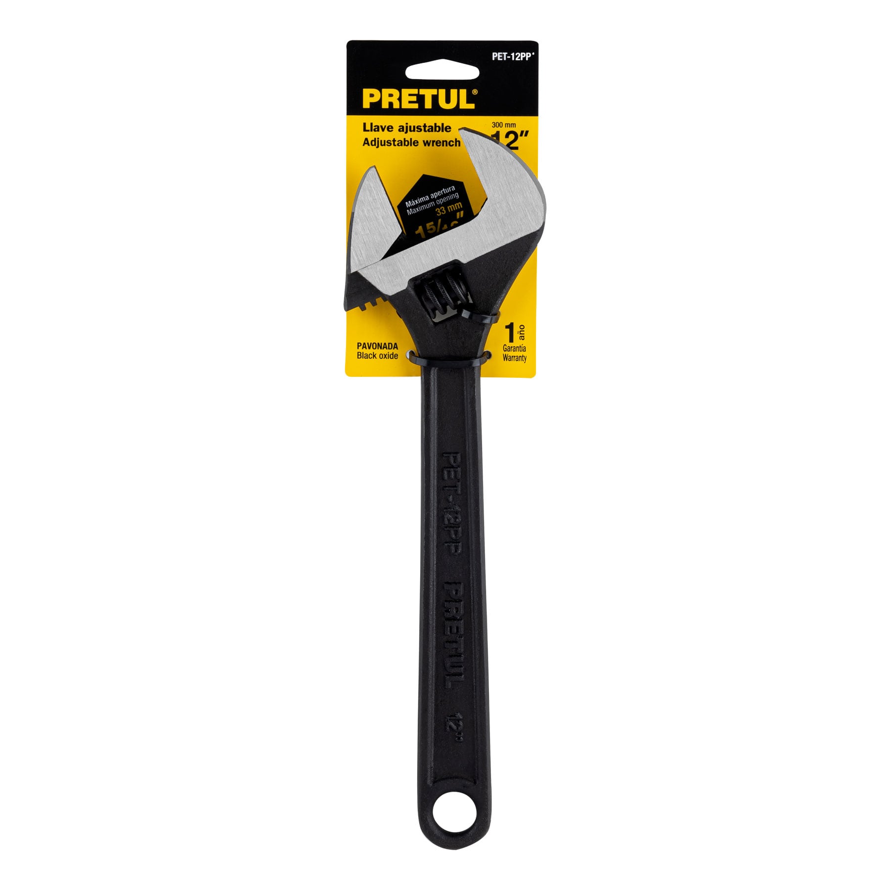 Llave ajustable (perico) 12' pavonada, Pretul - Image 4