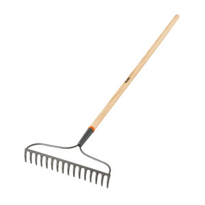 Rastrillo jardinero Classic, 16 dientes, mango 54′, Truper