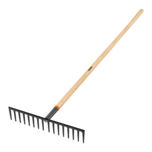 Rastrillo recto reforzado, 16 dientes, mango de 60′, Truper