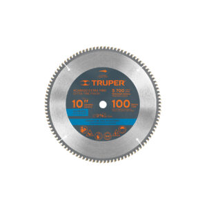 Disco sierra 10′ para aluminio, 100 dientes centro 5/8′