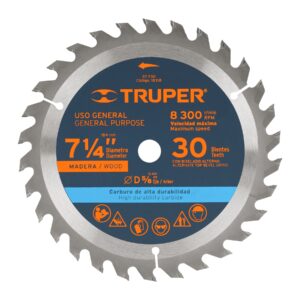 Disco sierra 7- 1/4′ para madera, 30 dientes centro 5/8′