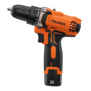 Taladro compacto inalámbrico 3/8′, 12 V, Truper