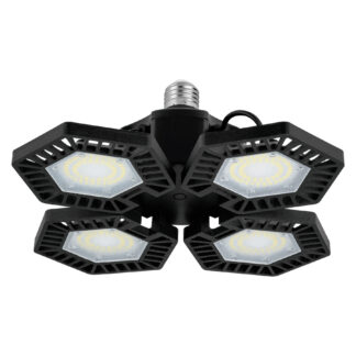 Luminario de LED 100 W, aluminio con 4 paneles abatibles