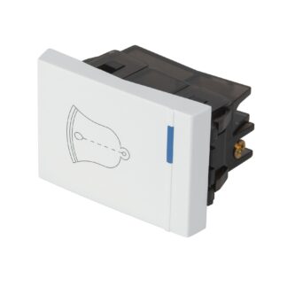 Interruptor para timbre, 1.5 módulos, línea Española, blanco