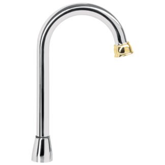 Cuello tipo bar para mezcladora de lavabo, cromo-oro, Aqua