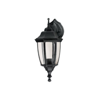 Arbotante tipo farol suspendido negro, lámpara no incluida