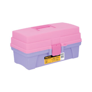 Caja cosmetiquera 14', rosa/morado, Pretul