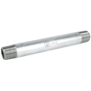 Niple de acero galvanizado 1/2′ x 6′, Foset