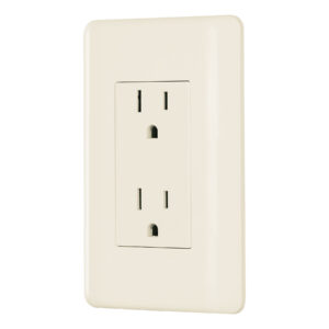 Contacto dúplex aterrizado, marfil, Volteck Basic