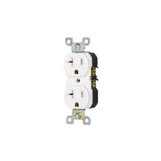 Contacto dúplex, 2 polos 3 hilos, 20 A, Standard, blanco