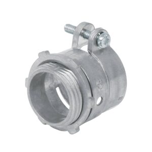 Conector recto 1′ para tubo flexible metálico, Volteck