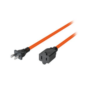 Extensión eléctrica uso rudo 6m 2×16 AWG para 1 clavija