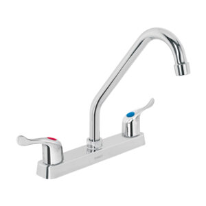 Mezcladora plástica 8′ cuello largo para fregadero, palanca