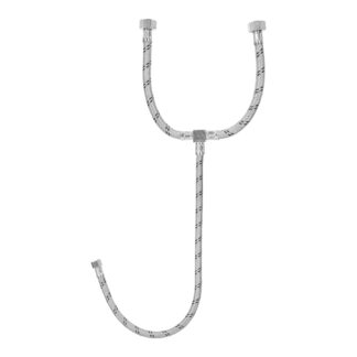 Manguera 'T', acero inox, 55 cm, para lavabo, Latam, Foset