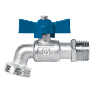 Llave esfera de latón 1/2′, maneral corto, 130g, s/adaptador