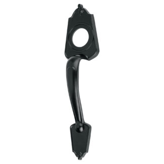 Chapetón metálico para puerta, acabado negro