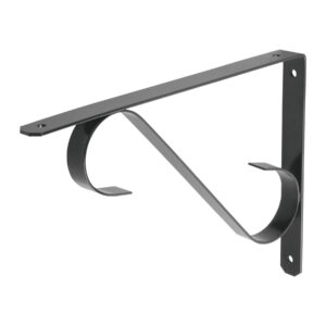 Ménsula reforzada negra diseño colonial 11 x 8′, Fiero