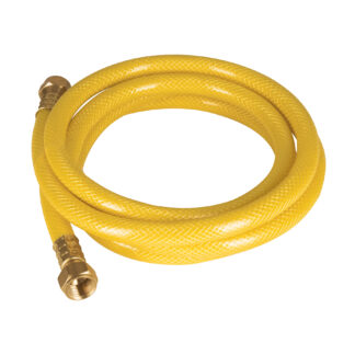 Manguera para gas 3/8' flexible amarilla de 2 m, c/conexión