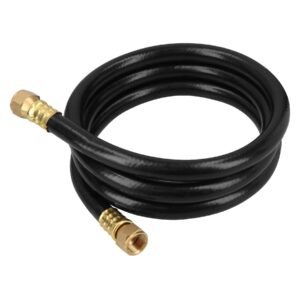 Manguera para gas 3/8′ flexible negra de 1.5 m, con conexión