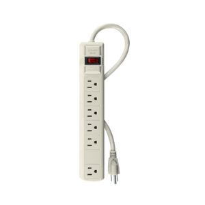 Multicontacto 14 AWG 6 entradas supresor de picos 270 joules