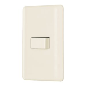 Placa armada 1 interruptor de escalera, marfil, Basic
