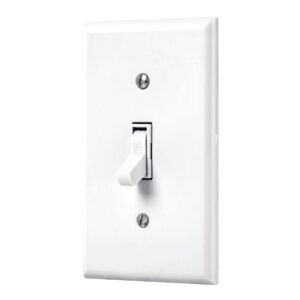 Placa armada interruptor sencillo, línea Standard, blanco