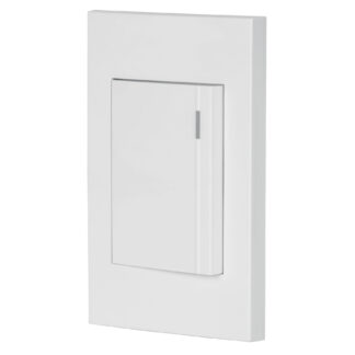 Placa armada 1 interruptor, 3 módulos, Española, blanco