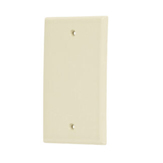 Placa de ABS ciega, Standard, marfil, Volteck