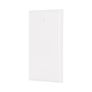 Placa de ABS ciega, Standard, blanco, Volteck